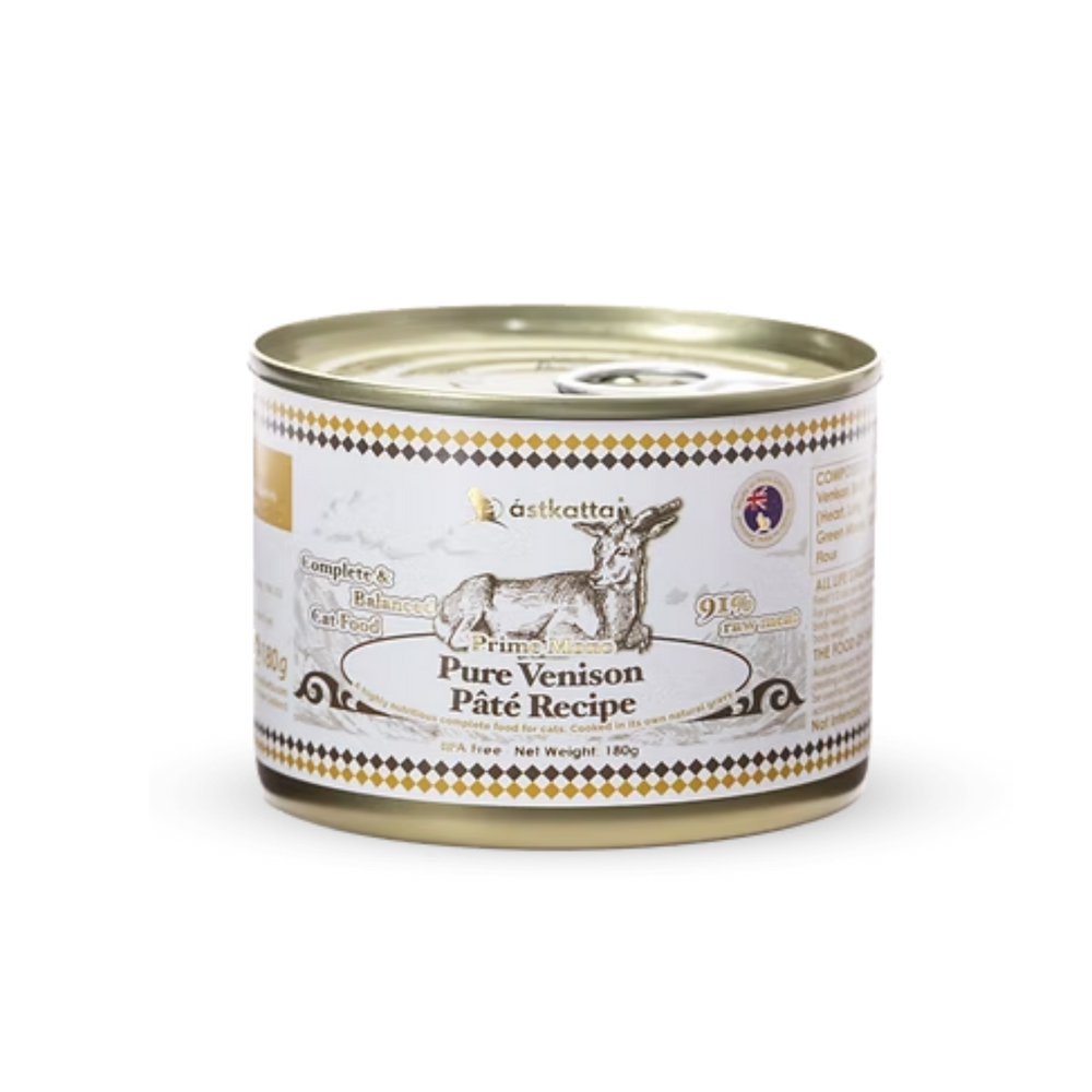 astkatta Prime Mono (Pure Venison Pate Recipe) 80g/180g |  純淨天然肉醬主食罐 純溯系列 純鹿肉 80g/180克 ástkatta