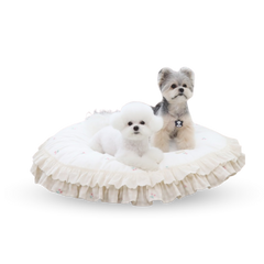 RITOGATO MIlk Cherry Frill Rug | 寵物牛奶車厘子褶邊墊子