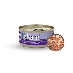 Kakato Chicken, Beef, Brown rice & Vegetables | 70g / 170g - PET