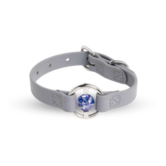 Biothane Collar 方鈉石水晶項圈 - Sea Lavender(Sodalite)