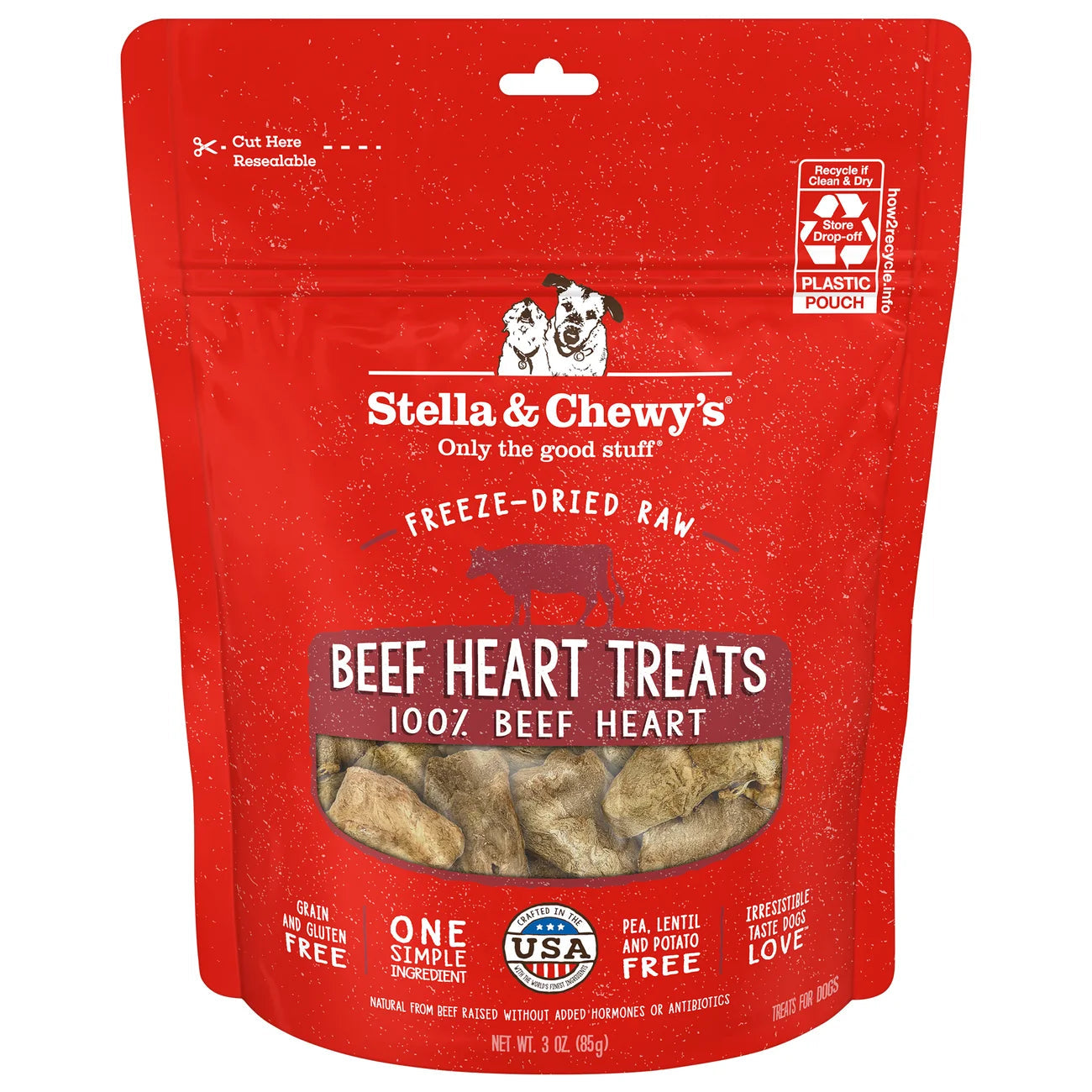 Stella & Chewy's Single Ingredient Treats - Beef Heart Treats 牛心 Stella & Chewy's