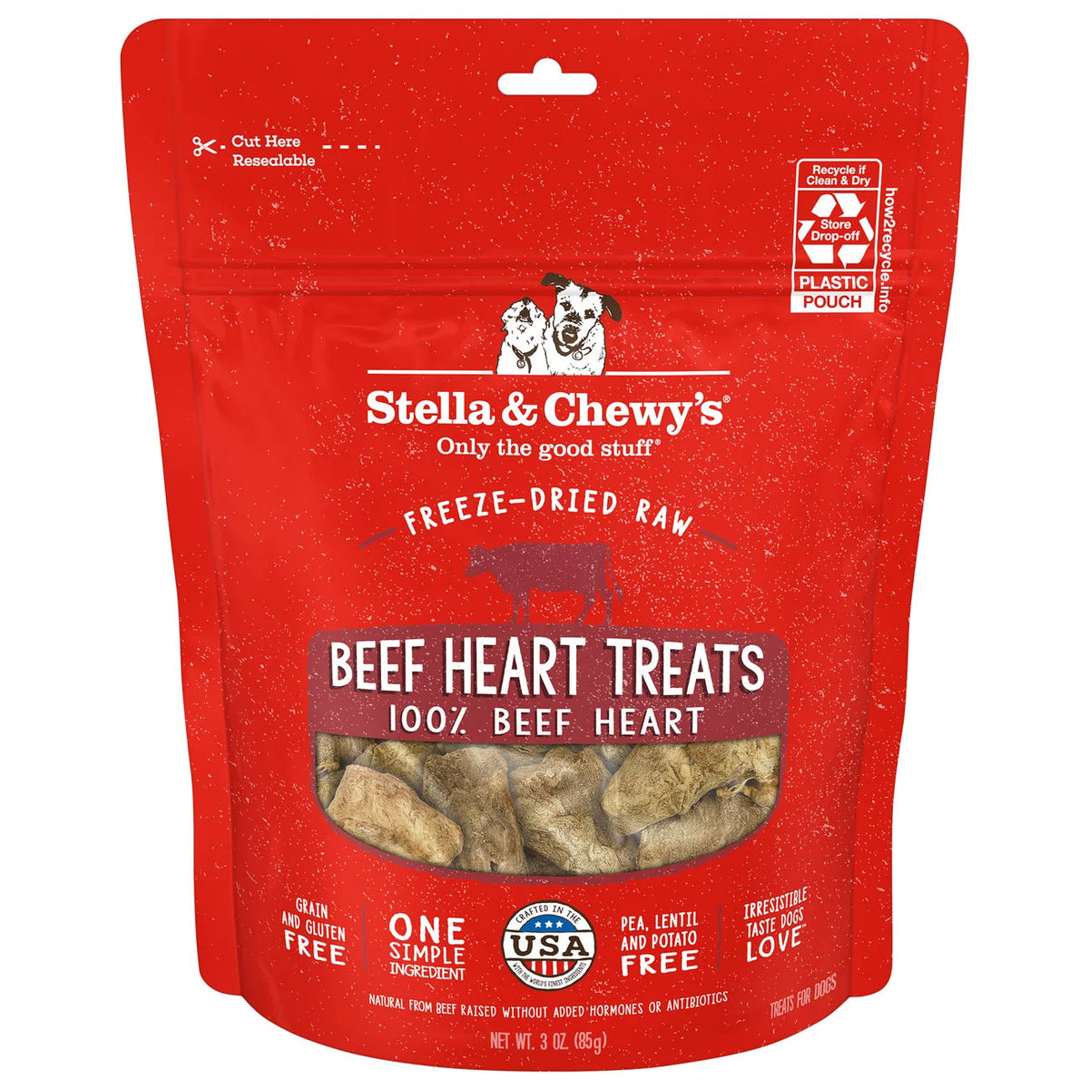 Stella & Chewy's Single Ingredient Treats - Beef Heart Treats 牛心 Stella & Chewy's