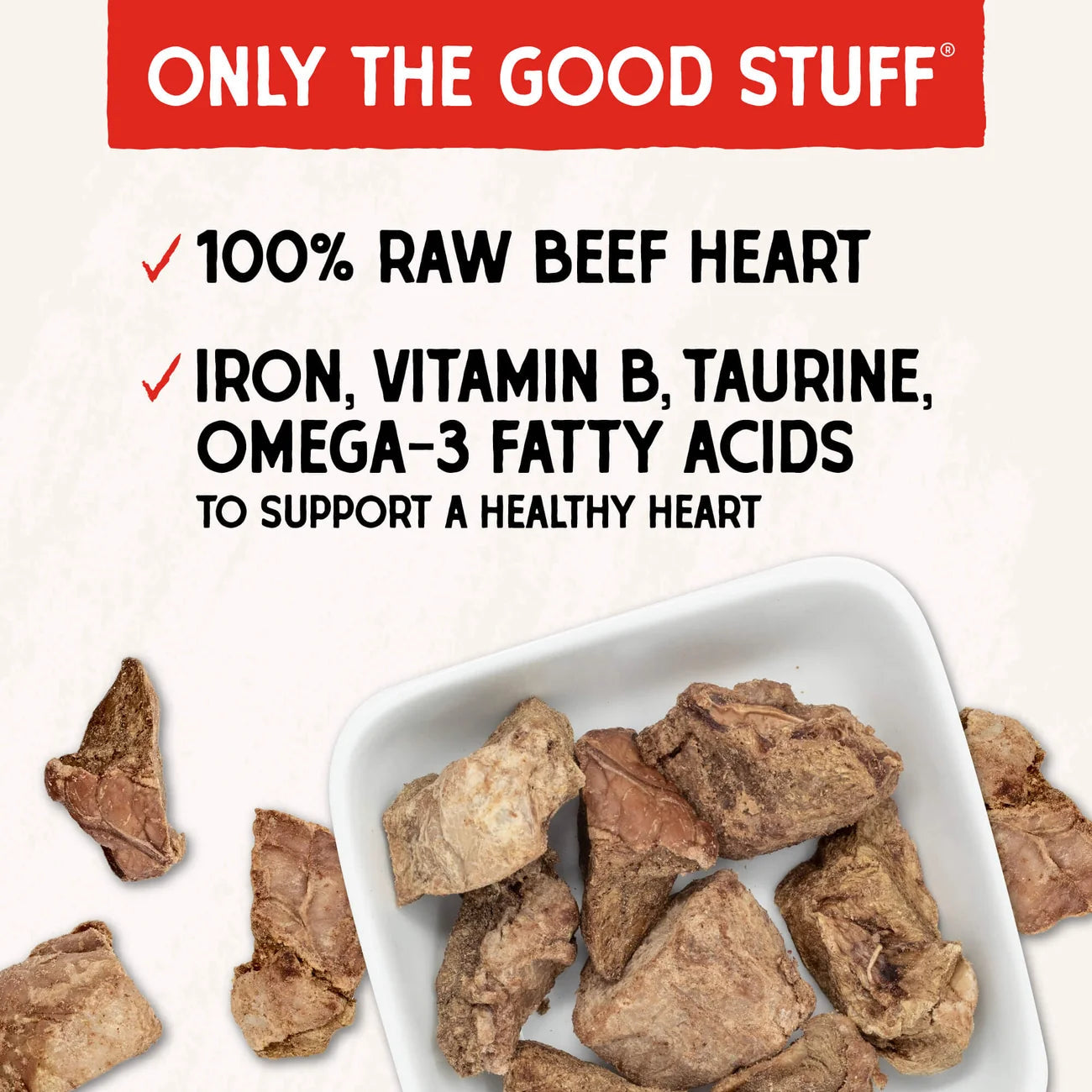 Stella & Chewy's Single Ingredient Treats - Beef Heart Treats 牛心 Stella & Chewy's