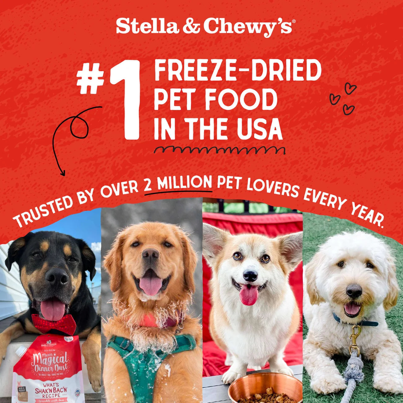 Stella & Chewy's Single Ingredient Treats - Beef Heart Treats 牛心 Stella & Chewy's