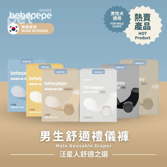 Bebepepe Male Reusable Diaper | 男生舒適禮儀褲 bebepepe