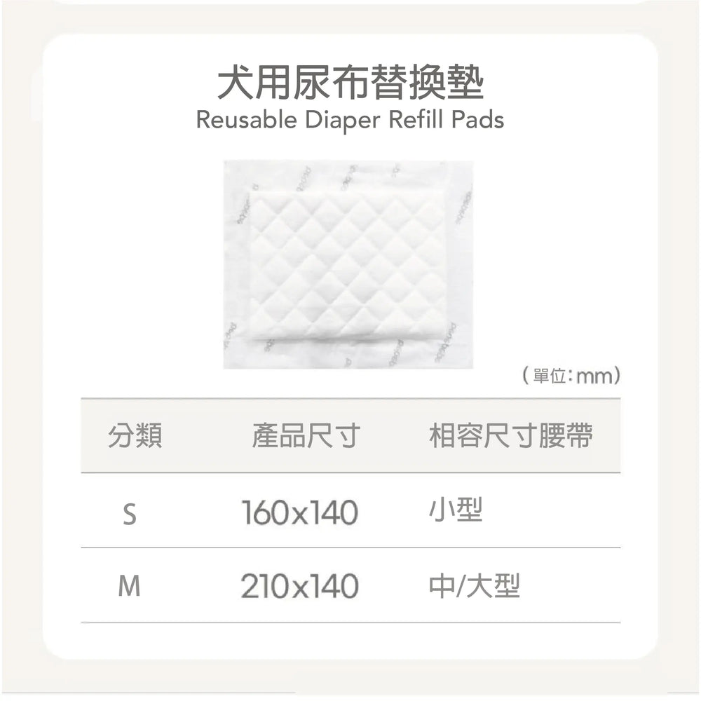 Bebepepe Reusable Diaper Refill Pads | 犬用尿布替換墊 50入 bebepepe