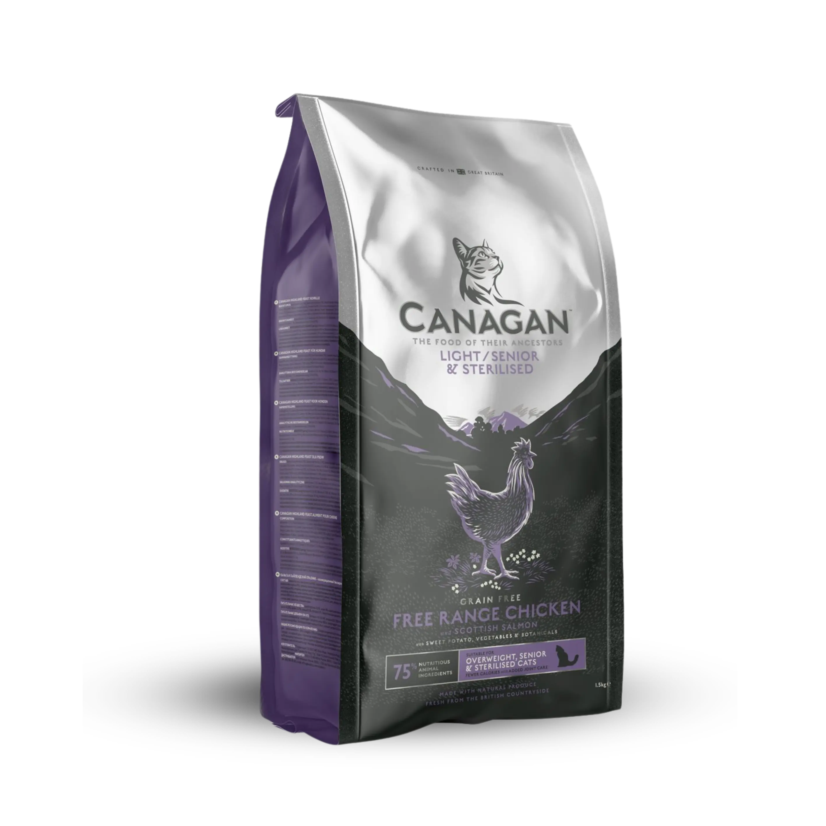 Canagan - Light/Senior Free run chicken for Cats | 無穀物雞肉體重控制 & 老貓乾糧 Canagan