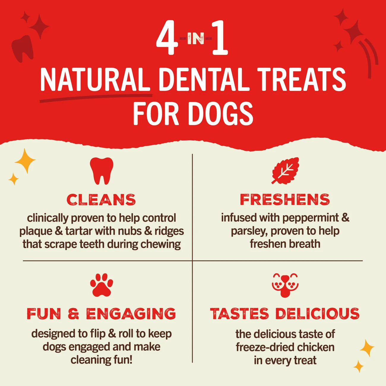 Stella & Chewy's Dental Delights - X-Small Treats x 44 (大 44支袋裝 超小型犬) Stella & Chewy's