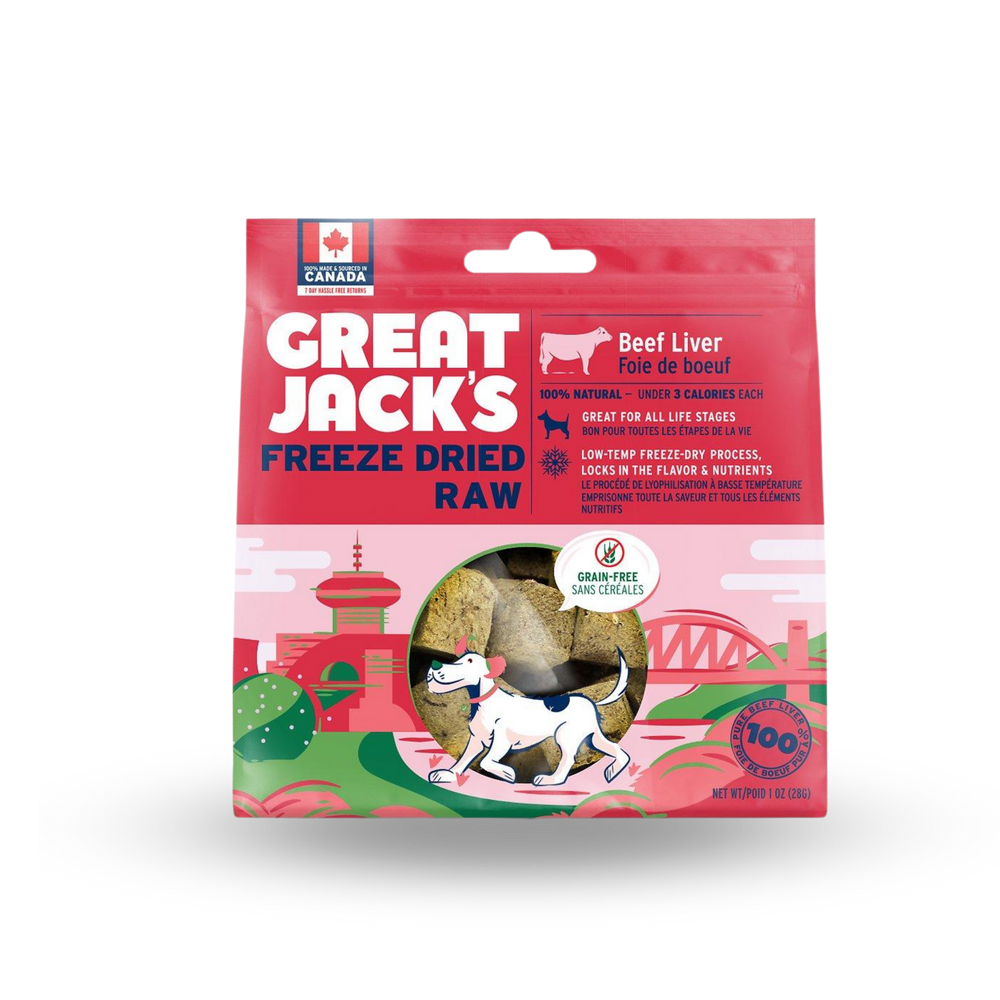 Great Jacks Dog Treat - Freeze Dried Beef Liver | 100%凍乾脫水牛肝 Great Jack's