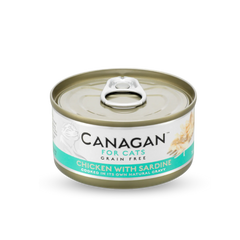 Grain Free Canned Cat Food - Chicken with Sardine 無穀物雞肉伴沙丁魚配方 75g (6罐) Canagan