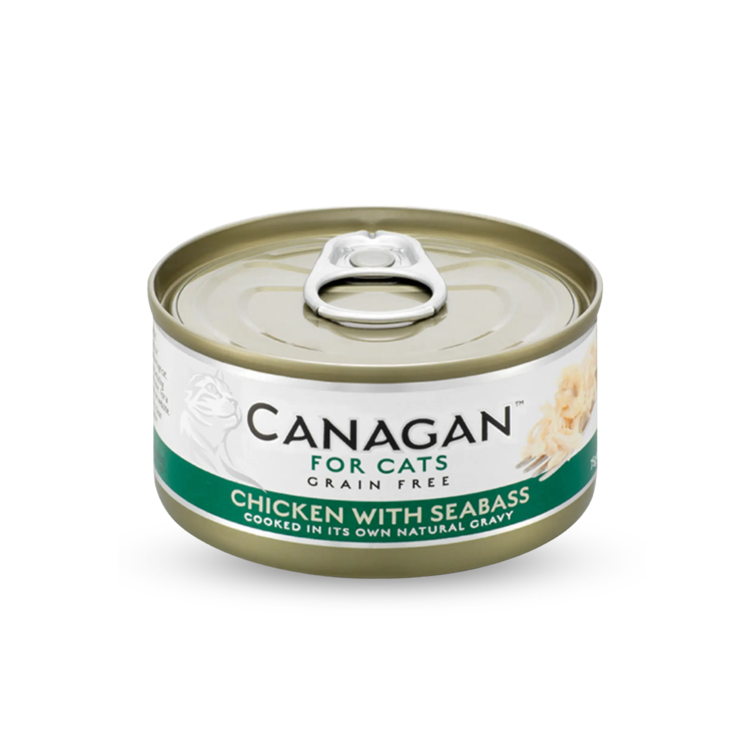 Grain Free Canned Cat Food - Chicken with Seabass 無穀物雞肉伴鱸魚配方 75g (6罐) Canagan