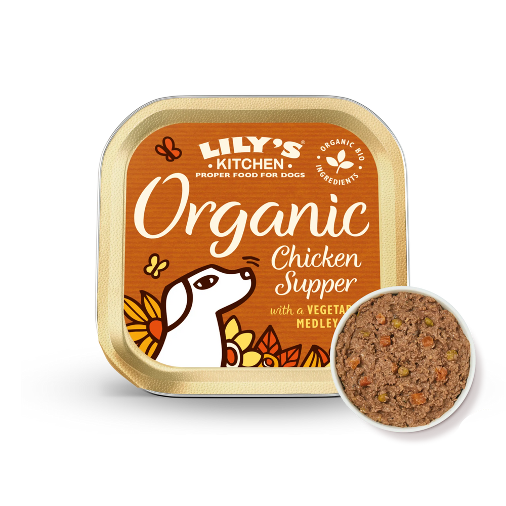 LILY’S KITCHEN Organic Wet Food for Dogs-Organic Chicken Supper | 有機雞肉特餐 LILY’S KITCHEN