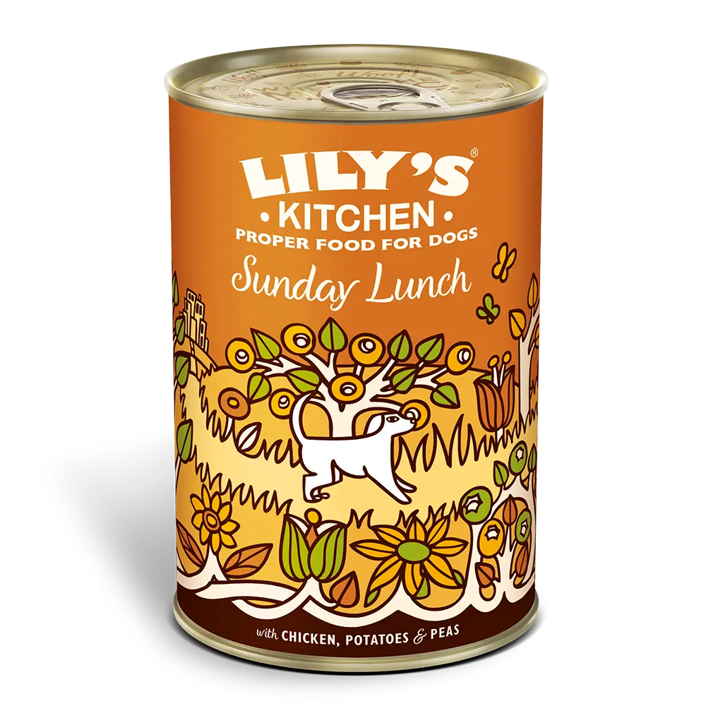 LILY's KITCHEN Wet Food For Dogs (12pcs Mixed Flavours) | 天然犬用‌主食罐 (十二罐混合口味) LILY’S KITCHEN