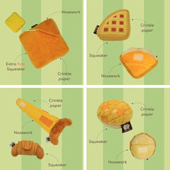 PP Lab - Pineapple Bun & Waffle | Sniffing Toy | 菠蘿包 & 窩夫 | 藏食玩具 Bite Me
