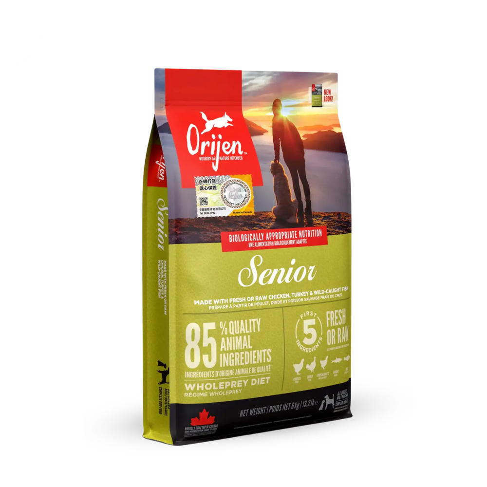 ORIJEN SENIOR DRY DOG FOOD | 無穀物雞肉 (老年犬) 配方 Orijen