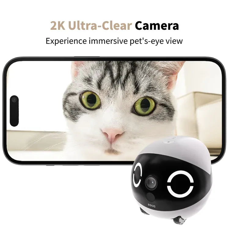 Enabot ROLA Mini 智慧移動寵物攝影機 | 2K 畫質 & 25天續航 (2K Smart Movable Pet Camera) Enabot