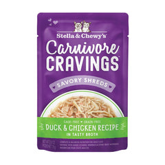 Stella & Chewy's Carnivore Cravings Cat Pouches - Chicken & Duck Recipe 放養鴨+雞 肉絲配方 Stella & Chewy's