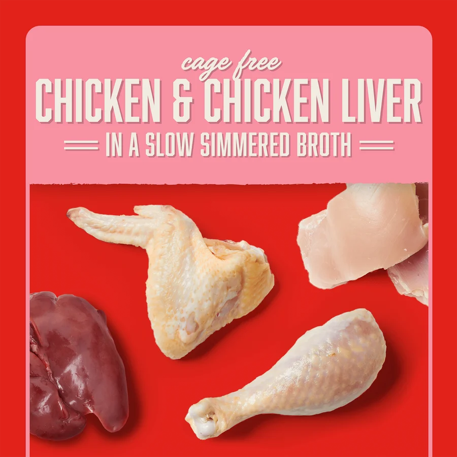 Stella & Chewy's Stella's Shredrs - Chicken & Chicken Liver Recipe in Broth 放養雞+雞肝 配方 Stella & Chewy's