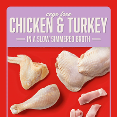 Stella & Chewy's Stella's Shredrs - Chicken & Turkey Recipe in Broth 放養雞+火雞 配方 Stella & Chewy's