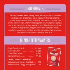 Stella & Chewy's Stella's Shredrs - Chicken & Turkey Recipe in Broth 放養雞+火雞 配方 Stella & Chewy's