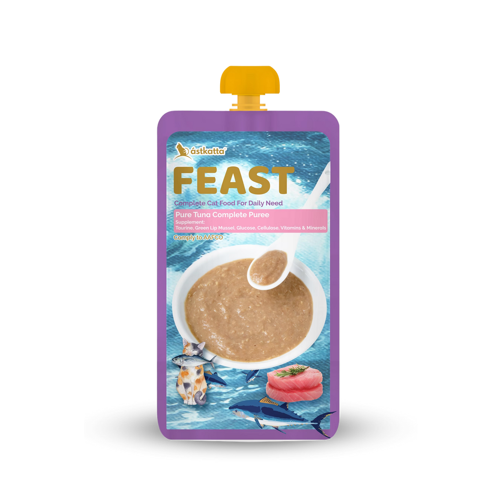 Astkatta Feast Astkatta FEAST Complete Puree - Pure Tuna 鮮肉盛宴營養主食包-純吞拿魚肉泥110g ástkatta