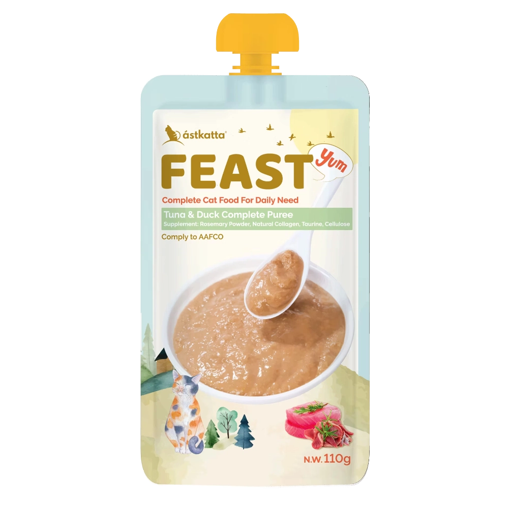 astkatta Tuna & Duck Complete Purée (110g | 吞拿魚鴨肉完整果泥 PET