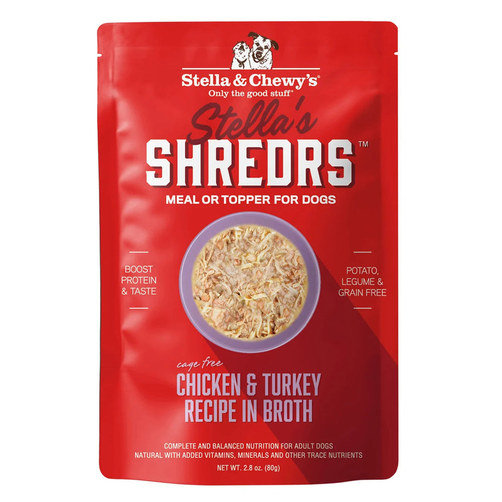 Stella & Chewy's Stella's Shredrs - Chicken & Turkey Recipe in Broth 放養雞+火雞 配方 Stella & Chewy's
