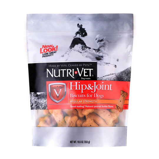 Nutri-Vet Dog Biscuits - Hip & Joint For Small & Medium Breed - Peanut Butter Flavor 19.5oz Nutri-Vet