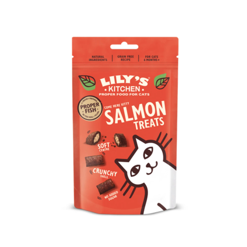 Cat Treats貓貓零食- Salmon Treats 鬆脆三文魚粒 LILY’S KITCHEN