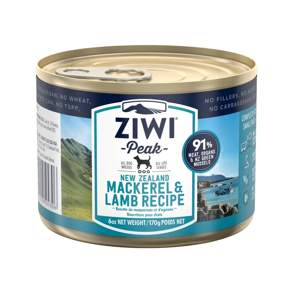 Grain free mackerel lamb dog can 無穀物鯖魚和羊肉狗罐頭 (6罐) Ziwi