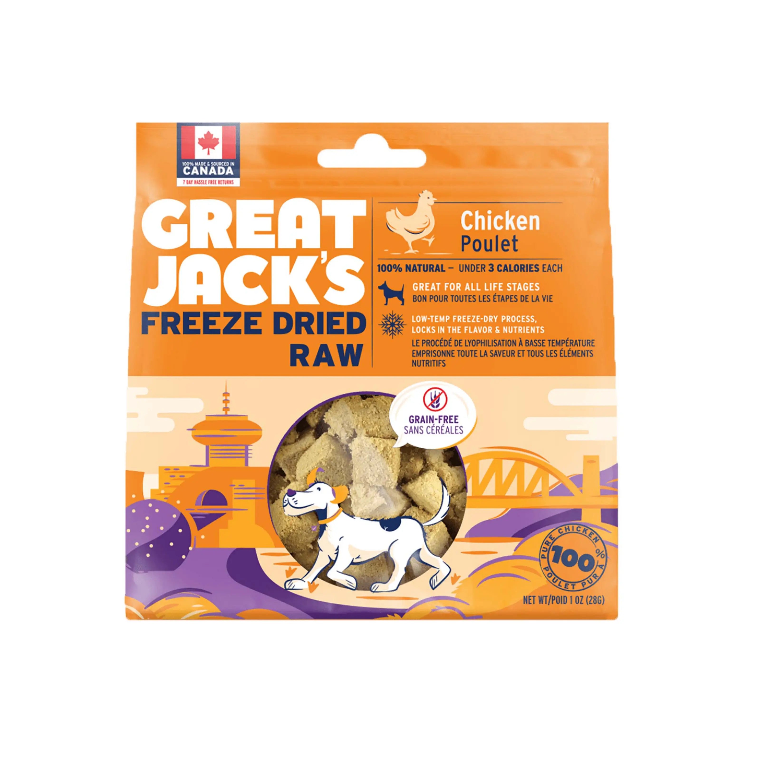 Great Jack's Dog Treats狗狗零食-  Freeze-Dried Chicken Treats  冷凍脫水雞肉小食 Great Jack's